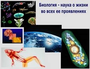 Жизнь организмов в природе, Биология